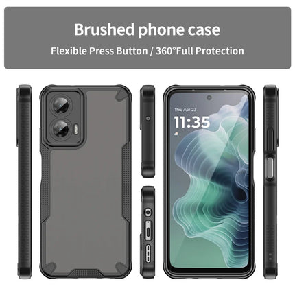 WANLONFENG MFFJ Series For Motorola Moto G35 5G Case Anti Drop TPU + Acrylic Phone Back Cover with Screen Film