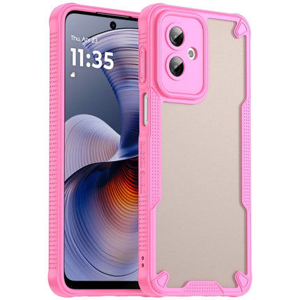 WANLONFENG MFFJ Series For Motorola Moto G55 5G Case Anti Drop TPU + Acrylic Phone Back Cover with Screen Film
