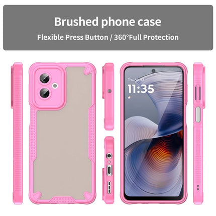 WANLONFENG MFFJ Series For Motorola Moto G55 5G Case Anti Drop TPU + Acrylic Phone Back Cover with Screen Film