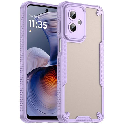 WANLONFENG MFFJ Series For Motorola Moto G55 5G Case Anti Drop TPU + Acrylic Phone Back Cover with Screen Film