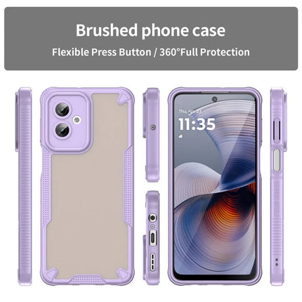 WANLONFENG MFFJ Series For Motorola Moto G55 5G Case Anti Drop TPU + Acrylic Phone Back Cover with Screen Film