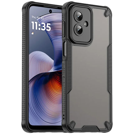 WANLONFENG MFFJ Series For Motorola Moto G55 5G Case Anti Drop TPU + Acrylic Phone Back Cover with Screen Film