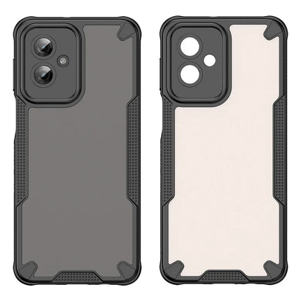 WANLONFENG MFFJ Series For Motorola Moto G55 5G Case Anti Drop TPU + Acrylic Phone Back Cover with Screen Film