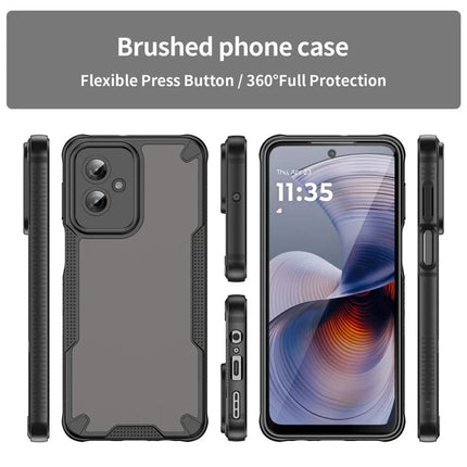 WANLONFENG MFFJ Series For Motorola Moto G55 5G Case Anti Drop TPU + Acrylic Phone Back Cover with Screen Film