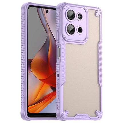 WANLONFENG MFFJ Series For Motorola Moto G75 5G Case Anti Drop TPU + Acrylic Phone Back Cover with Screen Film