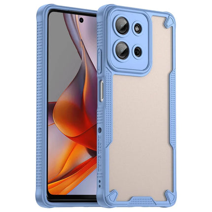 WANLONFENG MFFJ Series For Motorola Moto G75 5G Case Anti Drop TPU + Acrylic Phone Back Cover with Screen Film