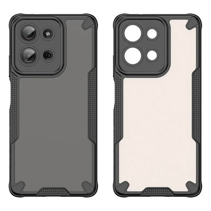 WANLONFENG MFFJ Series For Motorola Moto G75 5G Case Anti Drop TPU + Acrylic Phone Back Cover with Screen Film