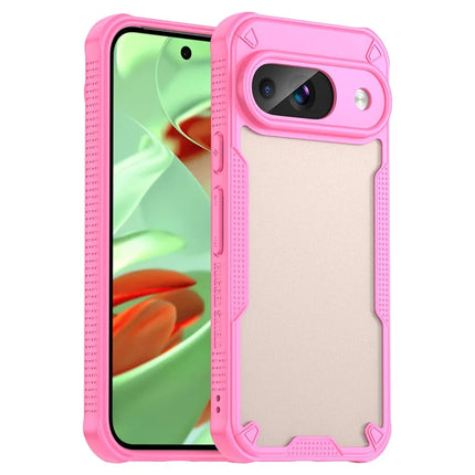 WANLONFENG MFFJ Series For Google Pixel 9 Case Anti Drop TPU + Acrylic Phone Back Cover with Screen Film