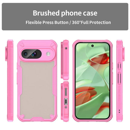 WANLONFENG MFFJ Series For Google Pixel 9 Case Anti Drop TPU + Acrylic Phone Back Cover with Screen Film