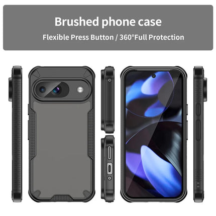 WANLONFENG MFFJ Series For Google Pixel 9 Case Anti Drop TPU + Acrylic Phone Back Cover with Screen Film