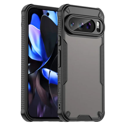 WANLONFENG MFFJ Series For Google Pixel 9 Pro Case Anti Drop TPU + Acrylic Phone Back Cover with Screen Film