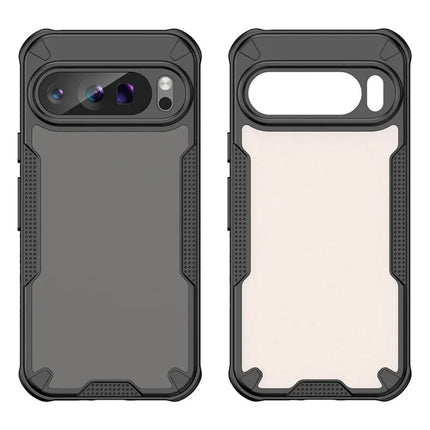WANLONFENG MFFJ Series For Google Pixel 9 Pro XL Case Anti Drop TPU + Acrylic Phone Back Cover with Screen Film