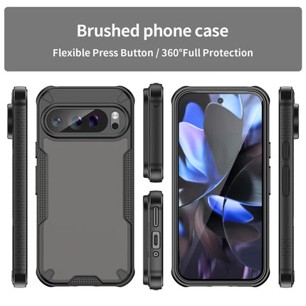 WANLONFENG MFFJ Series For Google Pixel 9 Pro XL Case Anti Drop TPU + Acrylic Phone Back Cover with Screen Film