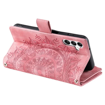 Style 006 For Samsung Galaxy A26 5G Wallet Case PU Leather Phone Cover Mandala Flower Pattern