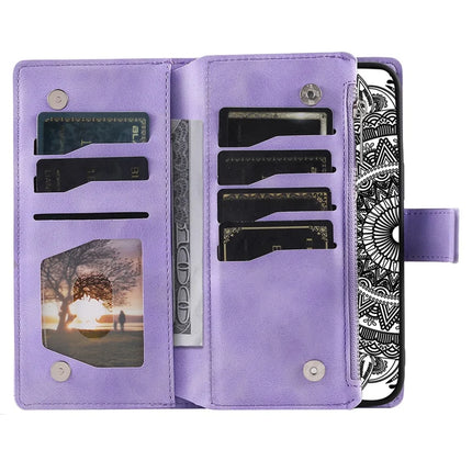 Style 006 For Samsung Galaxy A26 5G Wallet Case PU Leather Phone Cover Mandala Flower Pattern