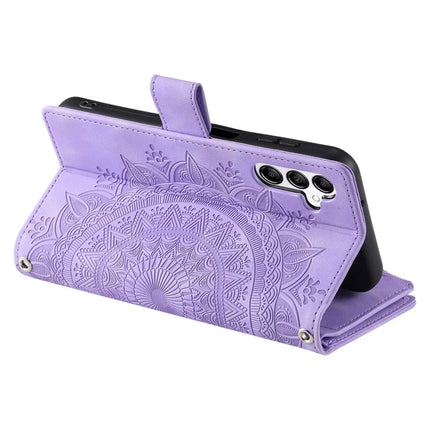 Style 006 For Samsung Galaxy A26 5G Wallet Case PU Leather Phone Cover Mandala Flower Pattern