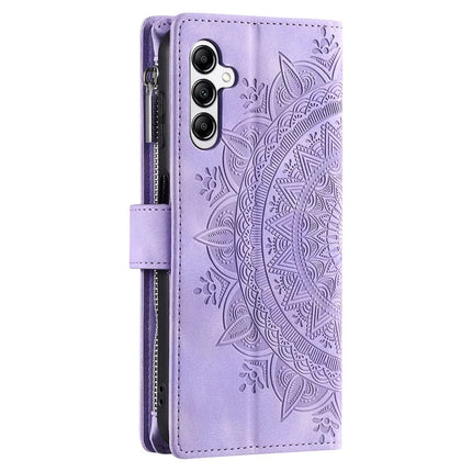 Style 006 For Samsung Galaxy A26 5G Wallet Case PU Leather Phone Cover Mandala Flower Pattern