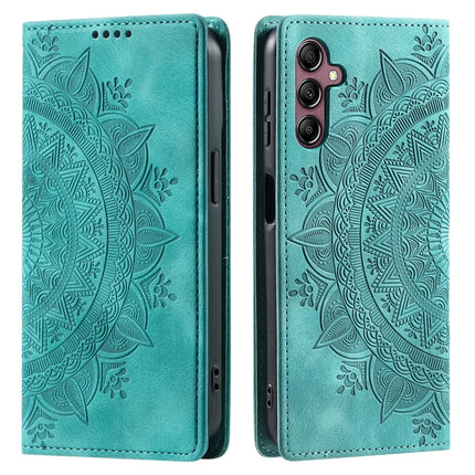 Style-010 For Samsung Galaxy A26 5G Case Magnetic Closing Leather Phone Cover Pattern Imprinted - Mint Green