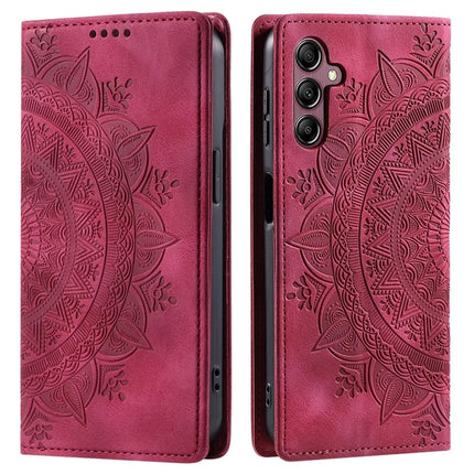 Style-010 For Samsung Galaxy A26 5G Case Magnetic Closing Leather Phone Cover Pattern Imprinted - Rose