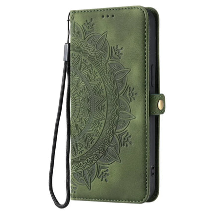 Style 016 For Samsung Galaxy A26 5G Case Skin Feel Totem Imprinted Wallet Leather Phone Cover
