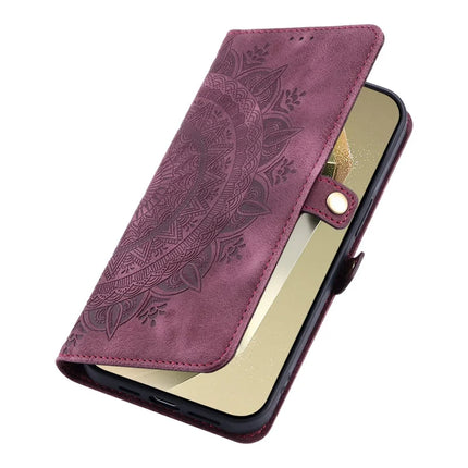 Style 016 For Samsung Galaxy A26 5G Case Skin Feel Totem Imprinted Wallet Leather Phone Cover