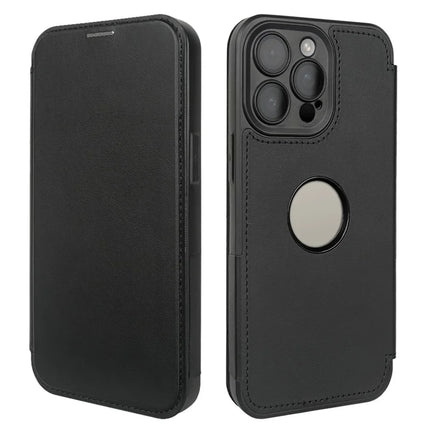 For iPhone 15 Pro Max Magnetic Case RCS Eco Friendly Phone Cover with Kickstand RFID Blocking - Black
