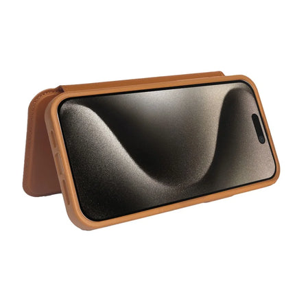 For iPhone 15 Pro Max Magnetic Case RCS Eco Friendly Phone Cover with Kickstand RFID Blocking