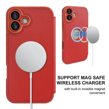 For iPhone 16 Plus Magnetic Case RCS Eco Friendly Phone Cover with Kickstand RFID Blocking
