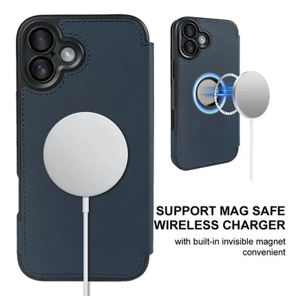For iPhone 16 Plus Magnetic Case RCS Eco Friendly Phone Cover with Kickstand RFID Blocking
