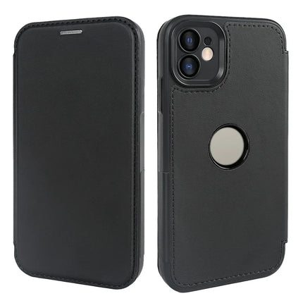 For iPhone 11 Magnetic Case RCS Eco Friendly Phone Cover with Kickstand RFID Blocking - Black
