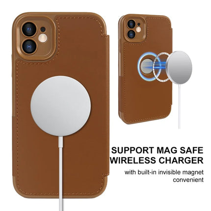 For iPhone 11 Magnetic Case RCS Eco Friendly Phone Cover with Kickstand RFID Blocking