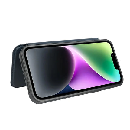 For iPhone 14 Magnetic Case RCS Eco Friendly Phone Cover with Kickstand RFID Blocking