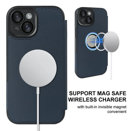 For iPhone 14 Magnetic Case RCS Eco Friendly Phone Cover with Kickstand RFID Blocking