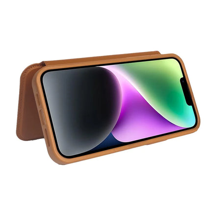 For iPhone 14 Magnetic Case RCS Eco Friendly Phone Cover with Kickstand RFID Blocking