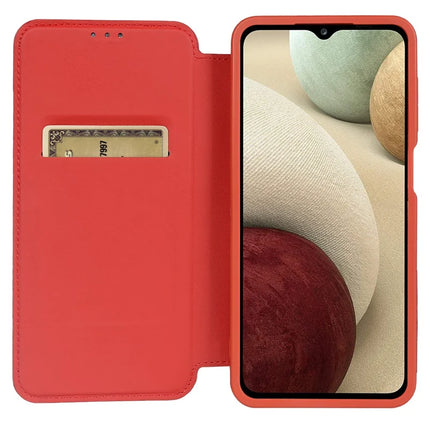 For Samsung Galaxy A12 Magnetic Case RCS Eco Friendly Phone Cover with Kickstand RFID Blocking
