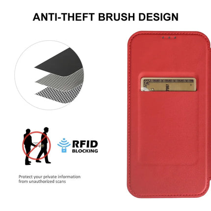For Samsung Galaxy A12 Magnetic Case RCS Eco Friendly Phone Cover with Kickstand RFID Blocking