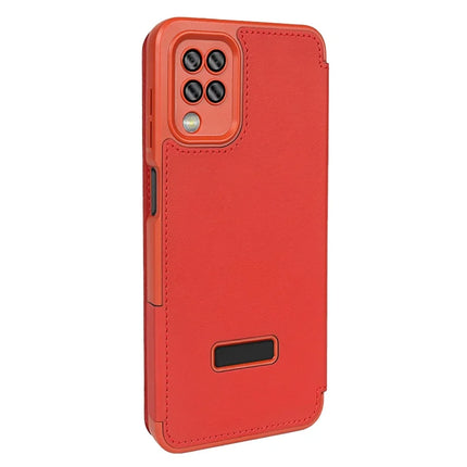 For Samsung Galaxy A12 Magnetic Case RCS Eco Friendly Phone Cover with Kickstand RFID Blocking