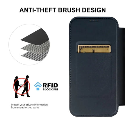 For Samsung Galaxy A12 Magnetic Case RCS Eco Friendly Phone Cover with Kickstand RFID Blocking