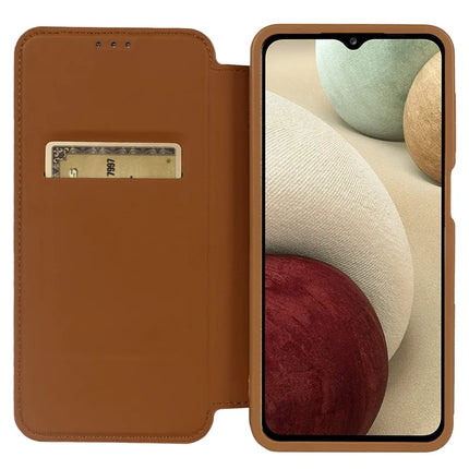 For Samsung Galaxy A12 Magnetic Case RCS Eco Friendly Phone Cover with Kickstand RFID Blocking