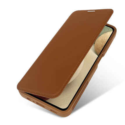 For Samsung Galaxy A12 Magnetic Case RCS Eco Friendly Phone Cover with Kickstand RFID Blocking