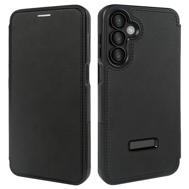 For Samsung Galaxy A16 5G Magnetic Case RCS Eco Friendly Phone Cover with Kickstand RFID Blocking - Black