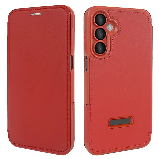 For Samsung Galaxy A16 5G Magnetic Case RCS Eco Friendly Phone Cover with Kickstand RFID Blocking - Red