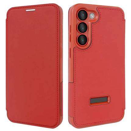 For Samsung Galaxy S23+ Magnetic Case RCS Eco Friendly Phone Cover with Kickstand RFID Blocking - Red