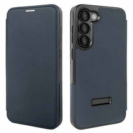 For Samsung Galaxy S23+ Magnetic Case RCS Eco Friendly Phone Cover with Kickstand RFID Blocking - Blue