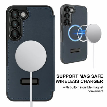 For Samsung Galaxy S23+ Magnetic Case RCS Eco Friendly Phone Cover with Kickstand RFID Blocking