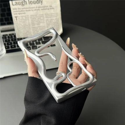 For Samsung Galaxy S22 Ultra 5G Bumper Case Hollow Snake Design TPU Phone Cover