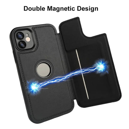 For iPhone 11 Magnetic Case RCS Eco Friendly Flip Phone Cover with Kickstand RFID Blocking