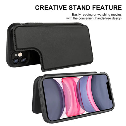 For iPhone 11 Magnetic Case RCS Eco Friendly Flip Phone Cover with Kickstand RFID Blocking