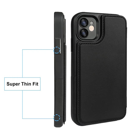 For iPhone 11 Magnetic Case RCS Eco Friendly Flip Phone Cover with Kickstand RFID Blocking