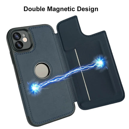 For iPhone 11 Magnetic Case RCS Eco Friendly Flip Phone Cover with Kickstand RFID Blocking